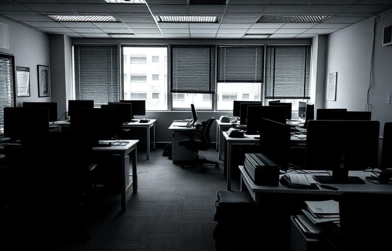 Verlassenes Büro